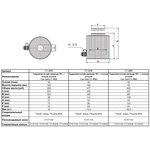 Гидравлический цилиндр 60т. с полым штоком Car-Tool CT-3460