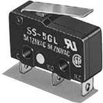 SS-5GL13-3T, Switch Snap Action N.O. SPST Simulated Roller Lever 5A 250VAC 0.49N ...