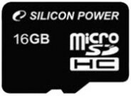 Фото 1/2 Карта памяти 16Gb MicroSD Silicon Power (SP016GBSTH010V10)