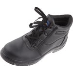 Black Steel Toe Capped Men's Safety Boots, UK 11, EU 46