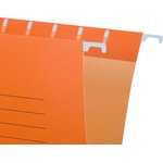 Папка подвесная Attache Foolscap, картон оранжевый, до 200л., 5шт/уп