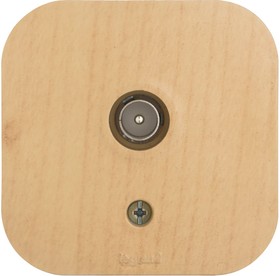 Фото 1/10 782269, Quteo - Розетка TV простая 1.5dB,накладной монтаж, дерево