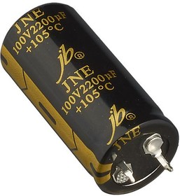 Фото 1/2 2200х100 (22х45) 105С JNE (JNE2A222M10002200450) F=10mm Snap-in JB Capacitors конденсатор электролитический