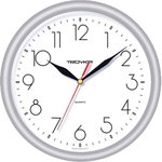 Часы настенные Troyka, диаметр 24.5см, кольцо пластик - серебрист. 21270212