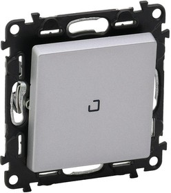 752626, Valena Life - Переключатель на 2 направления с подсветкой, алюминий (инд. упаковка)