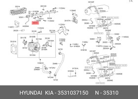 Топливная форсунка HYUNDAI HYUNDAI/KIA 35310-37150