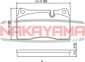 HP8615NY, Колодки тормозные дисковые передние Land Rover RangeRover 4.2i/2.7TD/3.6TD 05-