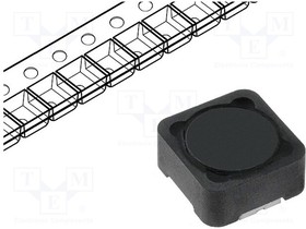 DE1205-56, Дроссель проволочный, 56мкГн, 1,7А, 110мОм, SMD, 12x12x6мм, ±20%