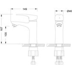 Смеситель Linara для раковины LM0406C