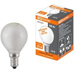 TDM Incandescent lamp "Ball matt" 60 W-230 V-E14 SQ0332-0007