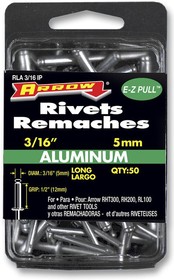 RLA3/16IP, 5mm Aluminium Long Rivets, 50 Pack