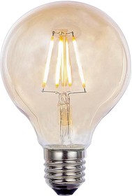 INL-G80-LED-ES-TINT, LED Light Bulb, Круглая с Нитью Накаливания, E27 / ES, Теплый Белый, 2200 K, Затемняющийся