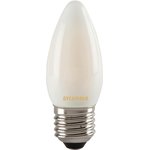 27289, LED Light Bulb, Свечеобразная с Нитью Накаливания, E27 / ES, Теплый Белый, 2700 K, Без Затемнения