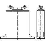 Varistor, chassis mounting, VV 1.2 kV, 25000 A, 970 V (DC), 750 V (AC), ±10 %, 1.2 VA (AC), 800 J