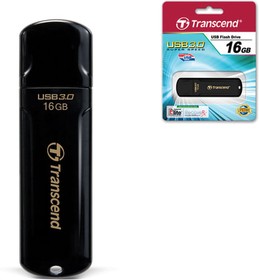 Фото 1/10 Флеш-диск 16 GB, TRANSCEND Jet Flash 700, USB 3.0, черный, TS16GJF700