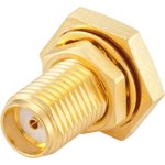 186139, jack Panel Mount SMA Connector, 50, Solder Termination, Straight Body