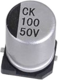 Конденсатор электролитический SMD JCK 100uF 50V 20% 8x10,5mm 105C SMD / JCK1H101M080105