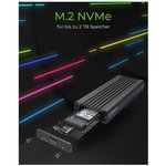 IB-1824ML-C31, M.2 NVMe SSD Hard Drive Enclosure, USB C