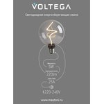 Лампа светодиодная филаментная Loft 271 G125 5Вт 1800К E27 DIM Voltega 8559