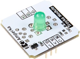 Фото 1/2 Troyka-Green 5mm Led, Зеленый светодиод 5мм для Arduino проектов