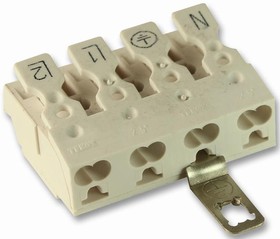 CPW4B, Разъем Lighting, 4 контакт(-ов), Гнездо, Гнездо, Push In, 4 ряд ...