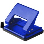 Hole punch Attache Economy up to 20 sheets, with ruler, metal, blue