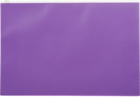 Фото 1/3 Папка-конверт на молнии А4 Attache Color , фиолетов