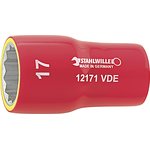 2380019, 3/8 in Drive 19mm Insulated Standard Socket, 12 point, VDE/1000V ...