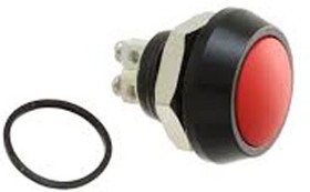 Фото 1/3 MMP0120/ARDS, Push Button Switch, Momentary, Panel Mount, 12mm Cutout, SPST, 36V dc, IP67