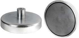 E770, Pot Magnet 6mm Threaded Hole Samarium Alloy, 0.5kg Pull