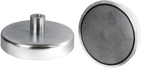E771, Pot Magnet 8mm Threaded Hole Samarium Alloy, 1.1kg Pull