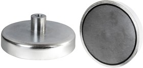 E773, Pot Magnet 13mm Threaded Hole Samarium Alloy, 4kg Pull