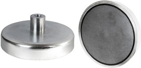 E774, Pot Magnet 16mm Threaded Hole Samarium Alloy, 6kg Pull