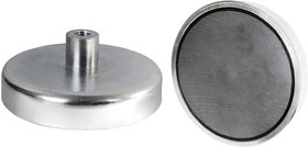 E777, Pot Magnet 32mm Threaded Hole Samarium Alloy, 22kg Pull