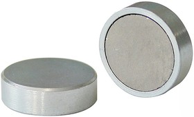 E766, Pot Magnet 25mm Samarium Alloy, 15kg Pull