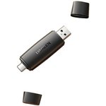 Картридер UGREEN CM304 (80191) USB-C +USB TF/SD 3.0, черный