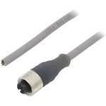 AR0400105 SL355, Соединительный кабель; M12; PIN: 4; прямой; 0,6м; вилка; 250ВAC