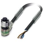 1681020, Cordset, M12 Socket - Bare End, 4 Conductors, 10m, IP65 / IP67 / IP68 ...