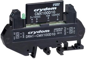 Фото 1/2 DRA1-CX380D5, Solid State Relays - Industrial Mount DIN Mt 380 VAC/5A out 4-15 VDC input