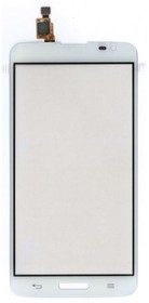 Фото 1/2 Сенсорное стекло (тачскрин) для LG G PRO LITE D680 D684 белое
