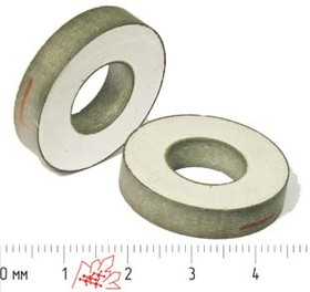 Пьезоэлемент ультразвуковой, размер 28xd13x6, форма кольцо, марка материала ЦТБС-3, модель ЦТ7