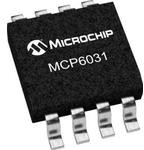 MCP6031-E/SN, Op Amp - High Precision - 0.9uA - 1.8 to 5.5 VDC - 10KHz GBP - -40°C to 125°C - 8-lead SOIC