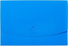 Фото 1/5 Папка на резинках короб Attache А5 на клапане, синяя