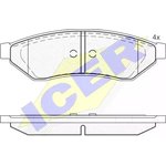 181726, Колодки дисковые задние DAEWOO EVANDA 2.0I 03