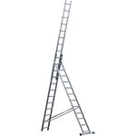 Универсальная трехсекционная лестница 12 ступеней AL312