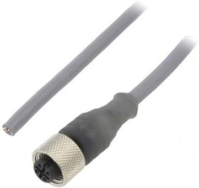 AR0400101 SL357, Соединительный кабель; M12; PIN: 4; прямой; 3м; вилка; 250ВAC; 2,2А