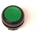 M22S-D-G, Переключатель: кнопочный, Фикс.пол: 1, 22мм, зеленый, Подсвет: нет