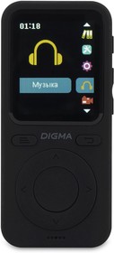 Фото 1/8 Плеер Hi-Fi Flash Digma B5 8Gb черный/1.77"/FM/microSD