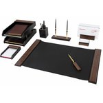 Набор настольный GALANT "Sirius" из дерева, 8 предметов, цвет "орех/чёрный", 238161