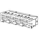 44150-0006, Modular Connectors / Ethernet Connectors 8/8 4 PORTS RA LOW PROFILE